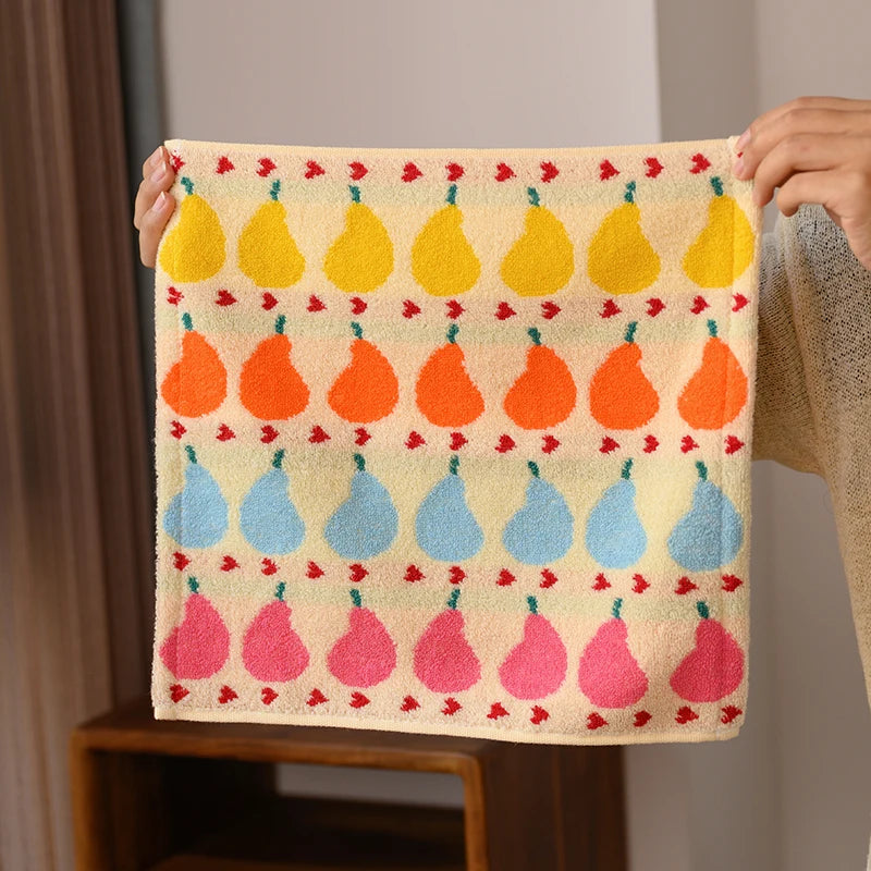 Pear Pattern Cotton Soft & Absorbent Boho Bath Towel