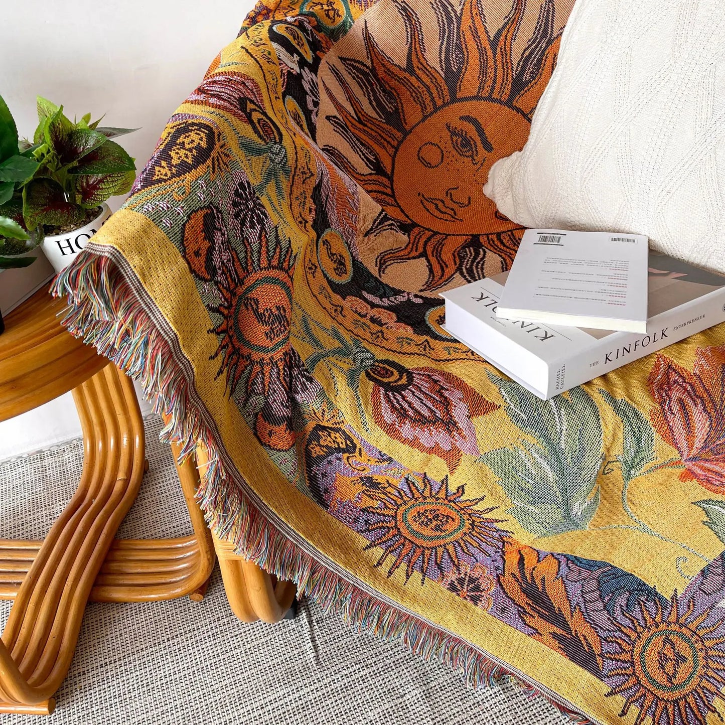 Boho Decorative Throw Blanket - Eyes Eyes Eyes