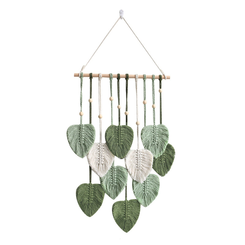 Handwoven Macrame Leaf Wall Hanging – Boho-Inspired Home Decor