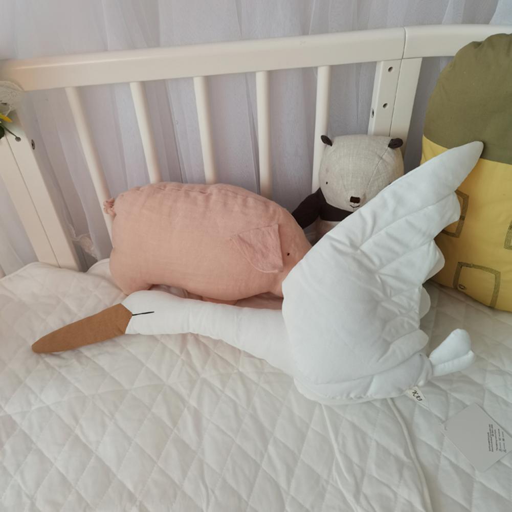 Big Cartoon Stuffed Swan Hanging Flying Goose Stuffed Duck Bird Toy Bedroom Baby Kids Room Newborn Ornament Stork 1Pc Boho Home Decor