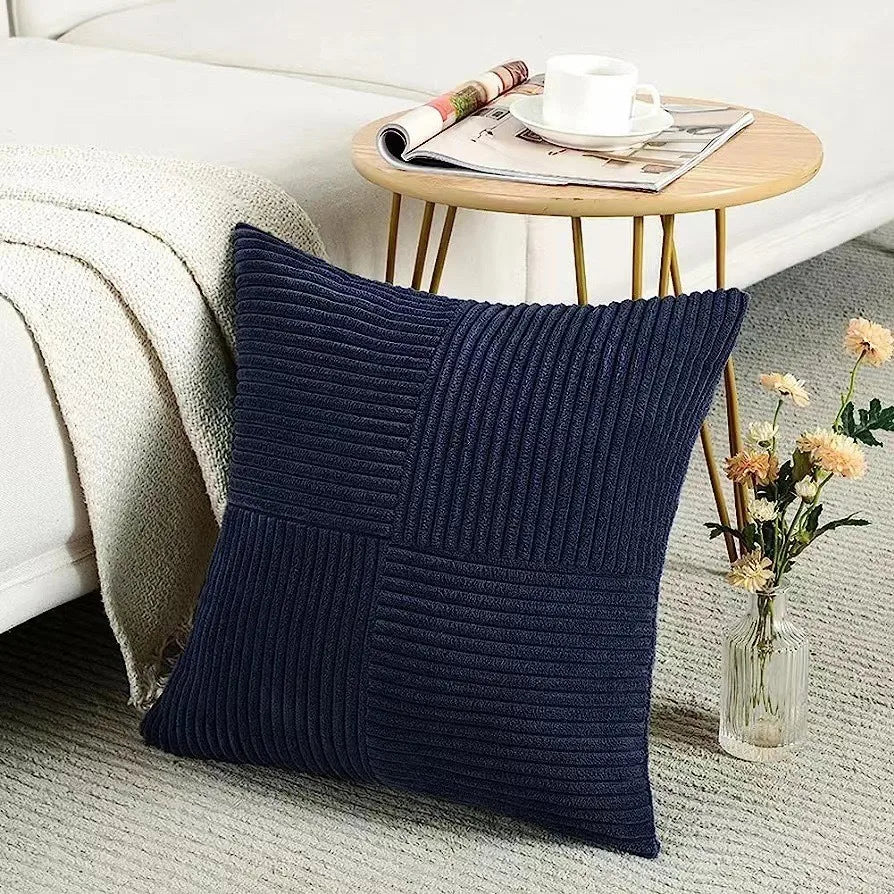 Boho Patchwork Soft Throw Pillow Cover