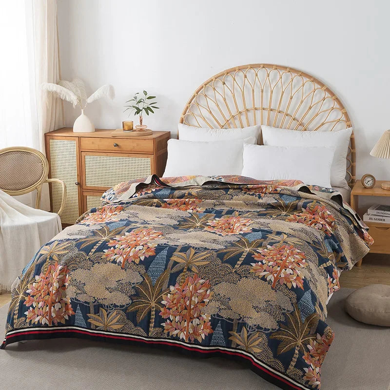 Double-Sided Cotton Lightweight Blanket
