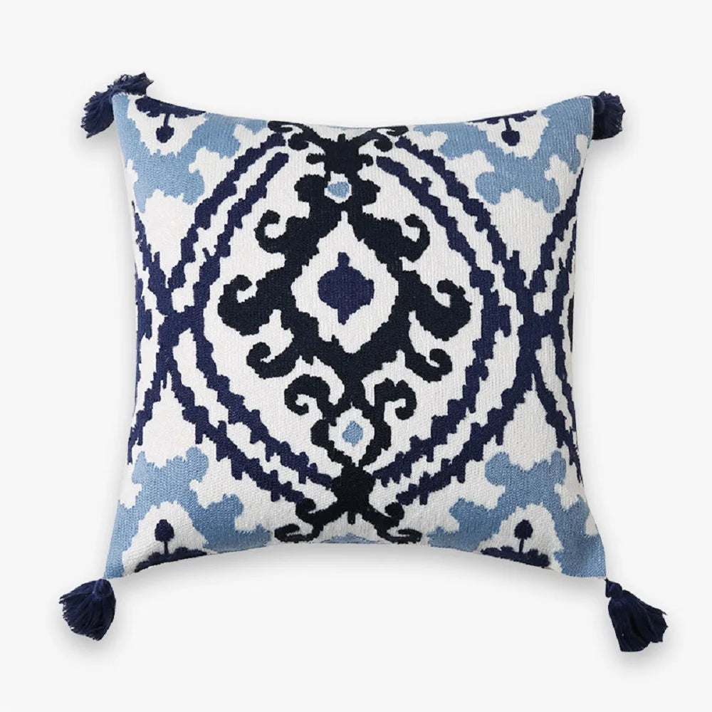Boho Home Decor Cotton Pillowcase – Decorative Bohemian Sofa Cushion Cover for Living Room