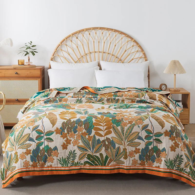 Double-Sided Cotton Lightweight Blanket