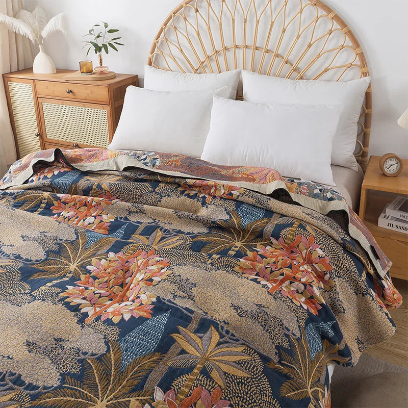 Double-Sided Cotton Lightweight Blanket