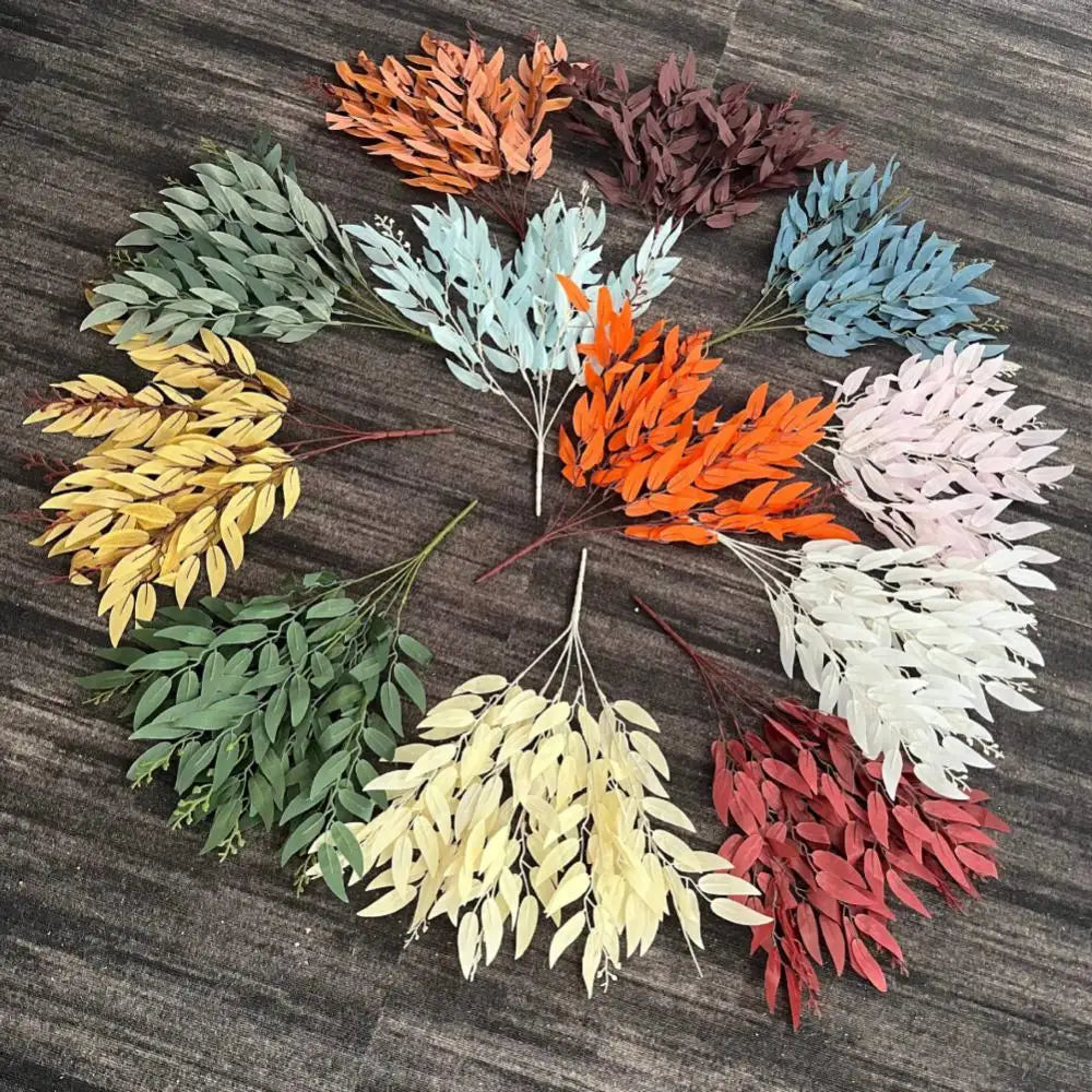 Artificial Silk Willow Branch – Boho Home Decor Faux Greenery