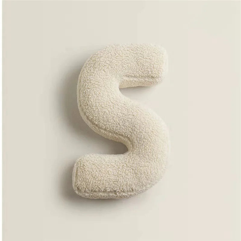 Letter Pillow – Soft Bamboo Fiber Cushion for Boho Home Decor
