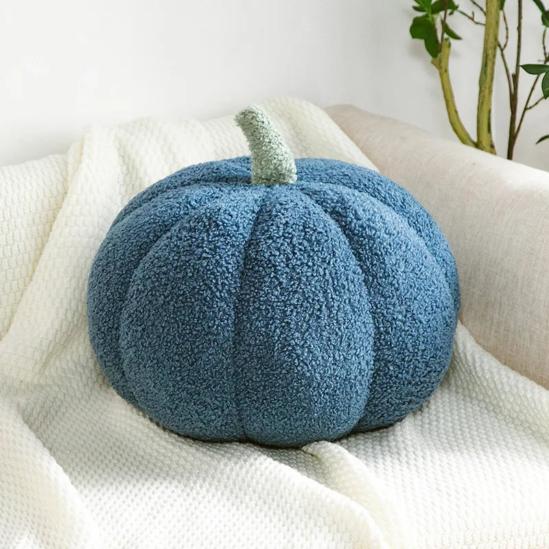 Plush Pumpkin Pillow – Cozy Autumn Accent for Boho Sofas & Beds