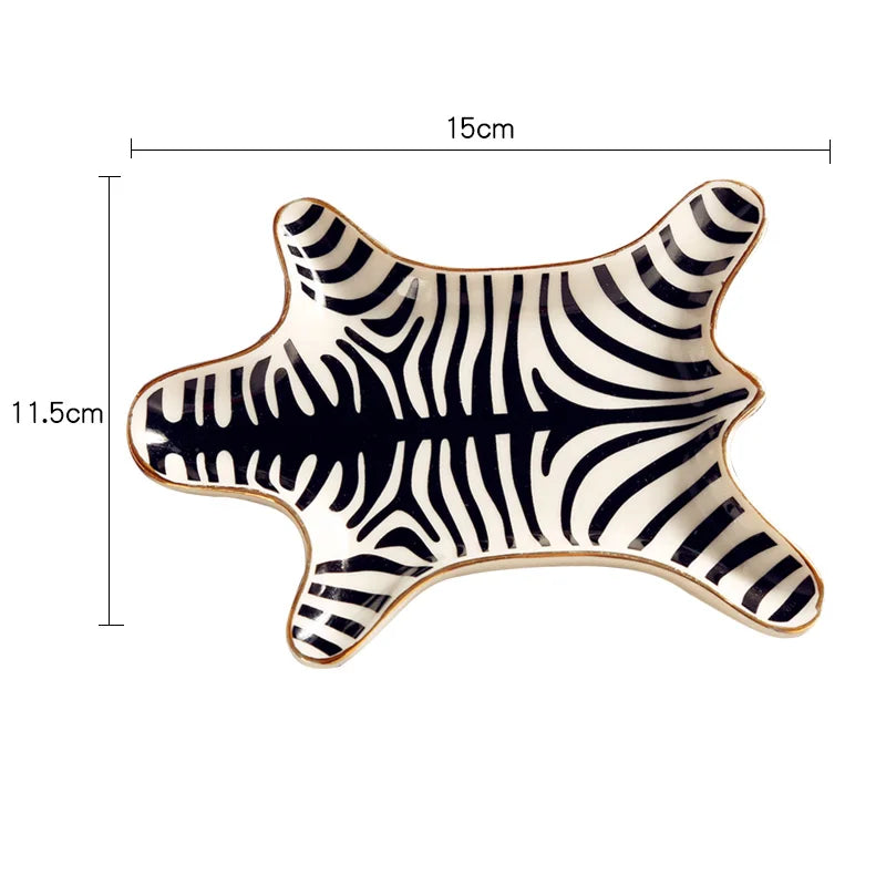 Chic Ceramic Jewelry & Trinket Dish – Stylish Decorative Tray for Accessories