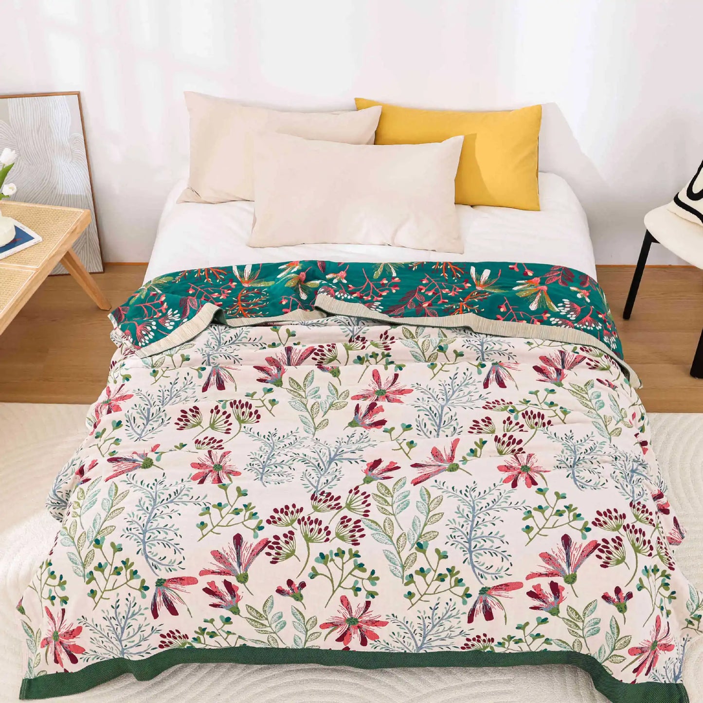 Double-Sided Cotton Lightweight Blanket