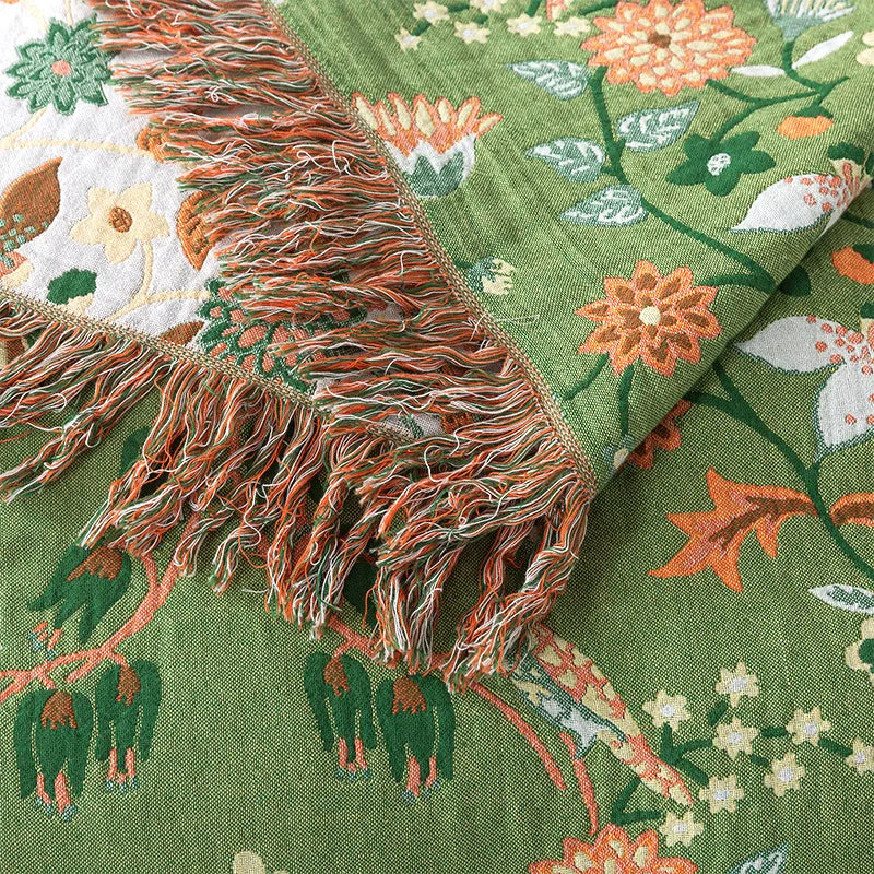 Double-Sided Cotton Lightweight Blanket