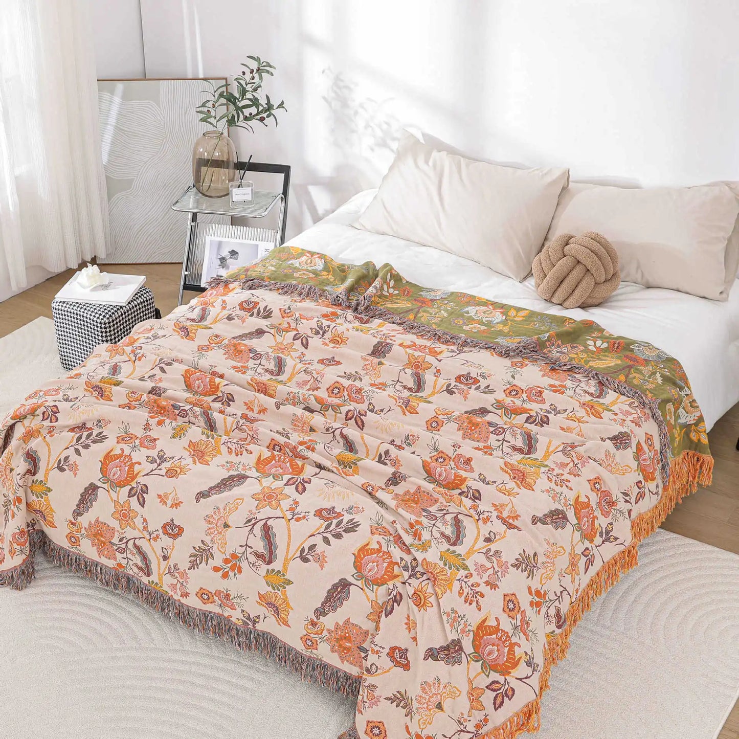 Double-Sided Cotton Lightweight Blanket