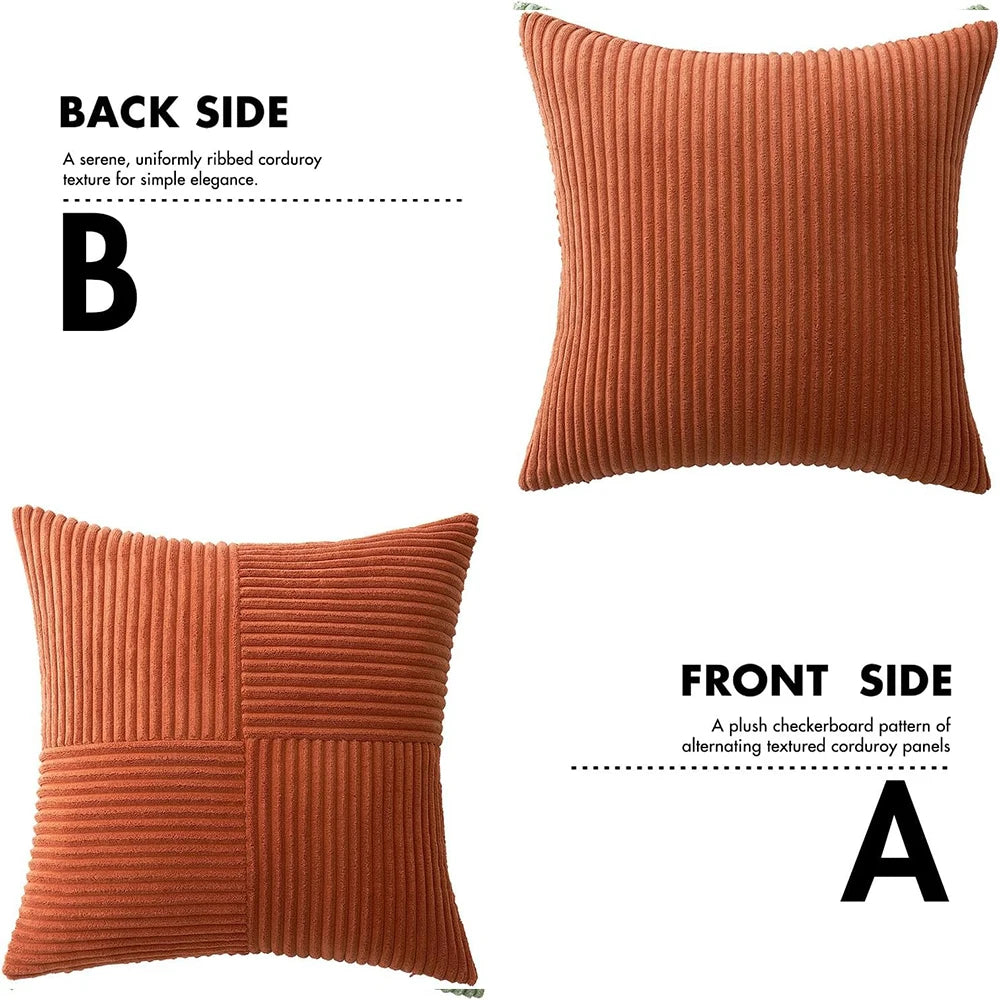 Boho Patchwork Soft Throw Pillow Cover