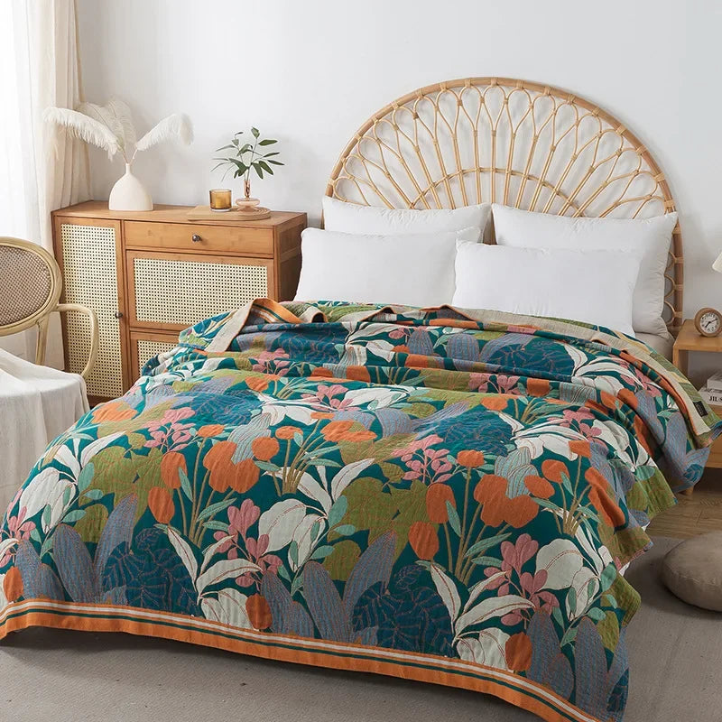 Double-Sided Cotton Lightweight Blanket