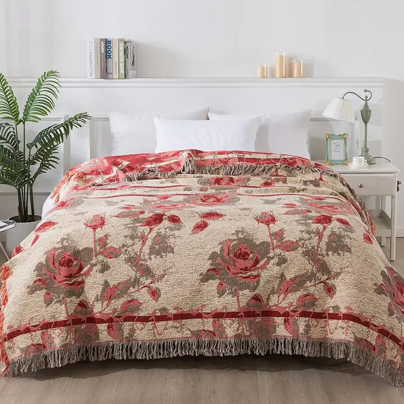 Double-Sided Cotton Lightweight Blanket