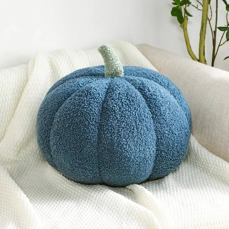 Plush Pumpkin Pillow – Cozy Autumn Accent for Boho Sofas & Beds