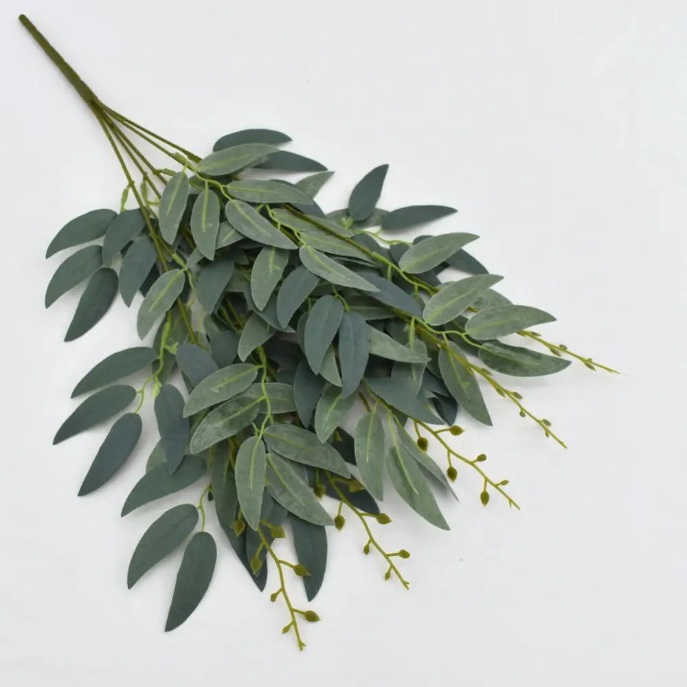 Artificial Silk Willow Branch – Boho Home Decor Faux Greenery