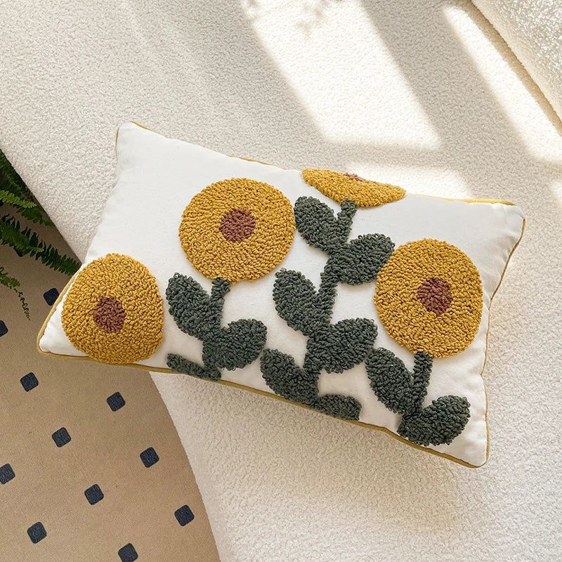 🌸 Boho Embroidered Geometric Pillow Covers – Nordic-Style Cushion Covers for Sofa, Bed & Living Room