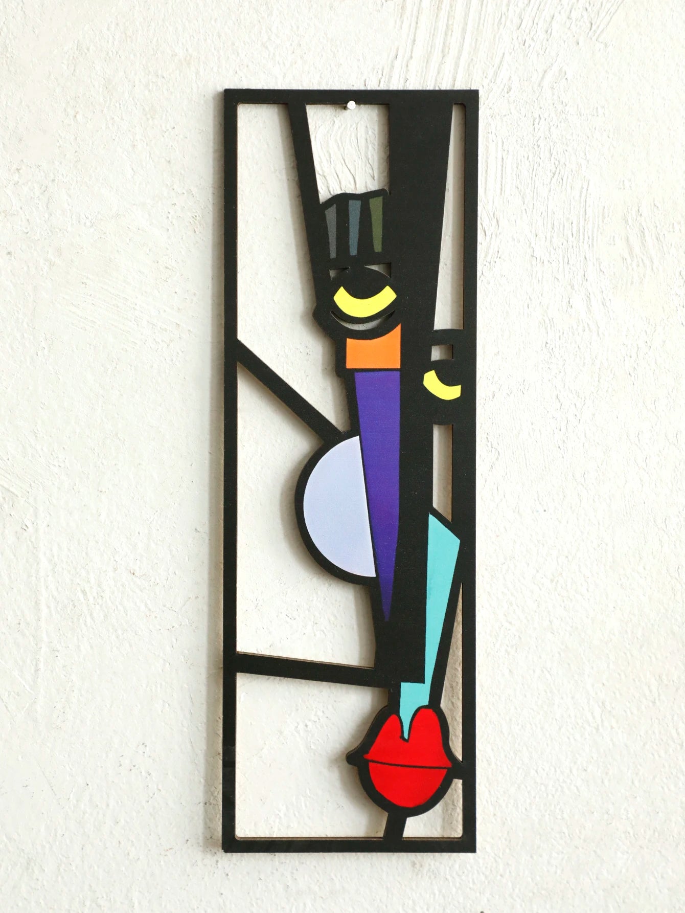 Abstract Face Wooden Wall Decor Art Hanging Home and Office Decorative Hanging for Living Room Bedroom and Hallway Gift 1Pcs