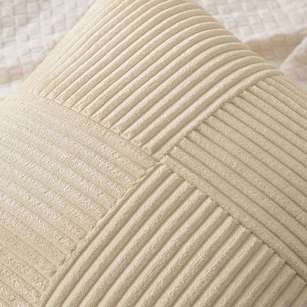Boho Patchwork Soft Throw Pillow Cover