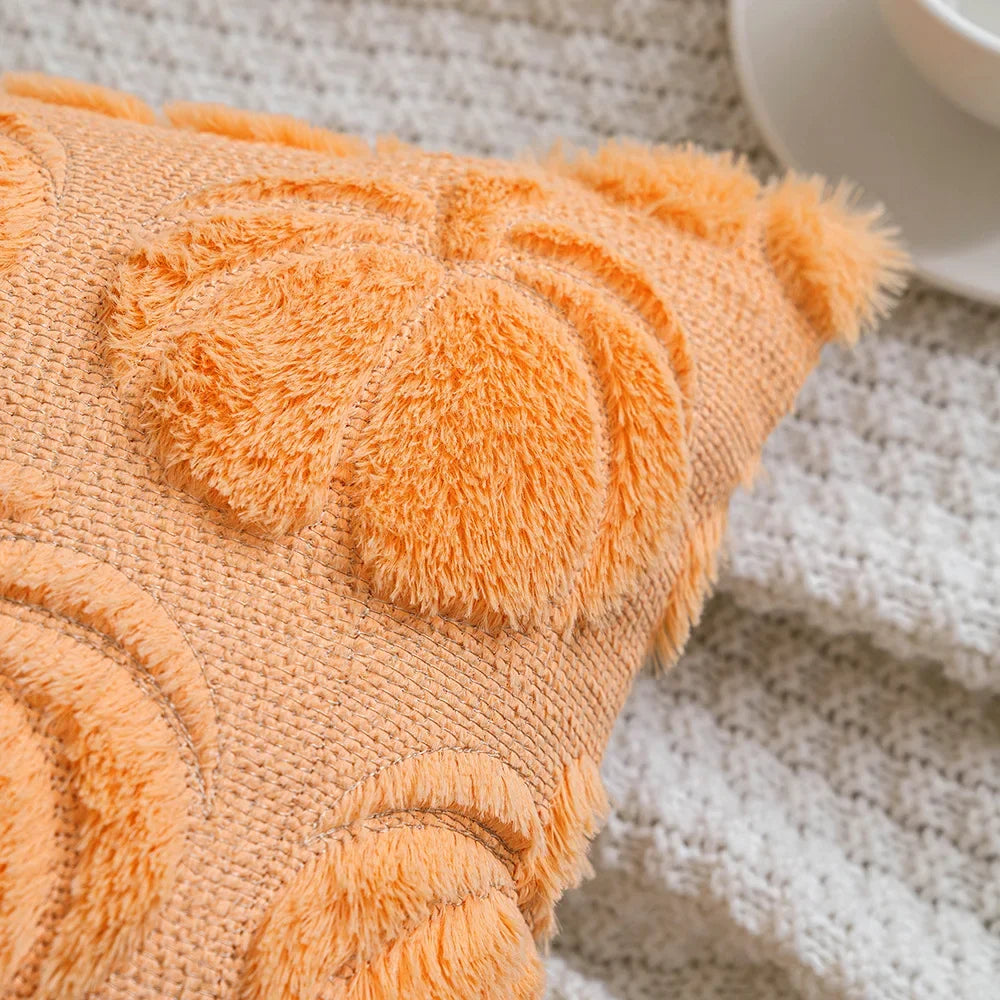 Plush Pumpkin Pillow Cover – Cozy Autumn Accent for Sofa or Bed