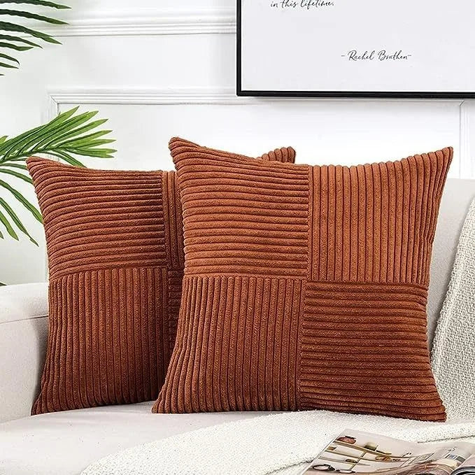 Boho Patchwork Soft Throw Pillow Cover