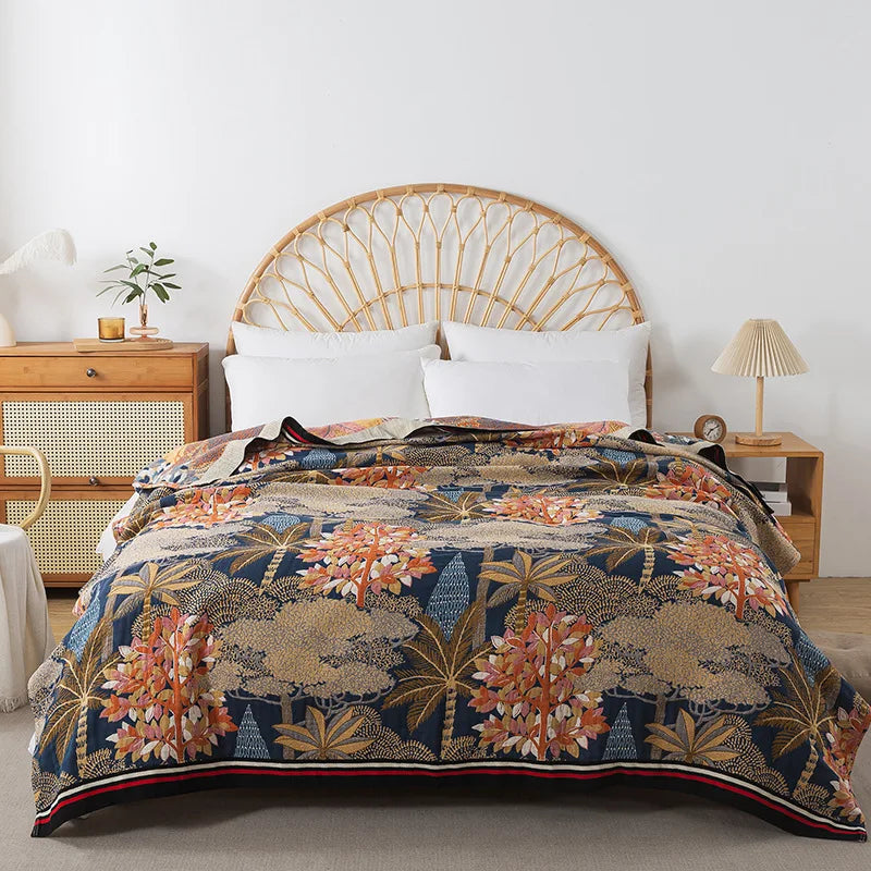 Double-Sided Cotton Lightweight Blanket