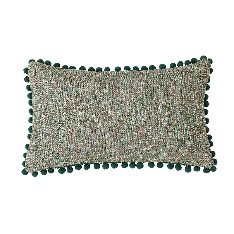 Boho Decorative Pillow Cover with Tassel Accents โ 12" x 20"