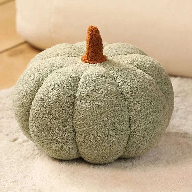 Plush Pumpkin Pillow – Cozy Autumn Accent for Boho Sofas & Beds