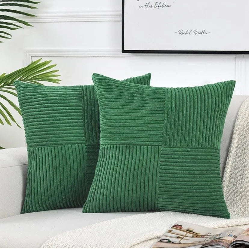 Boho Patchwork Soft Throw Pillow Cover