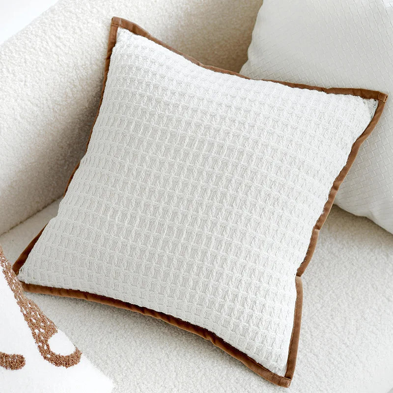 Animal Print Throw Pillow Cover – Light Luxury Embroidered Accent Cushion
