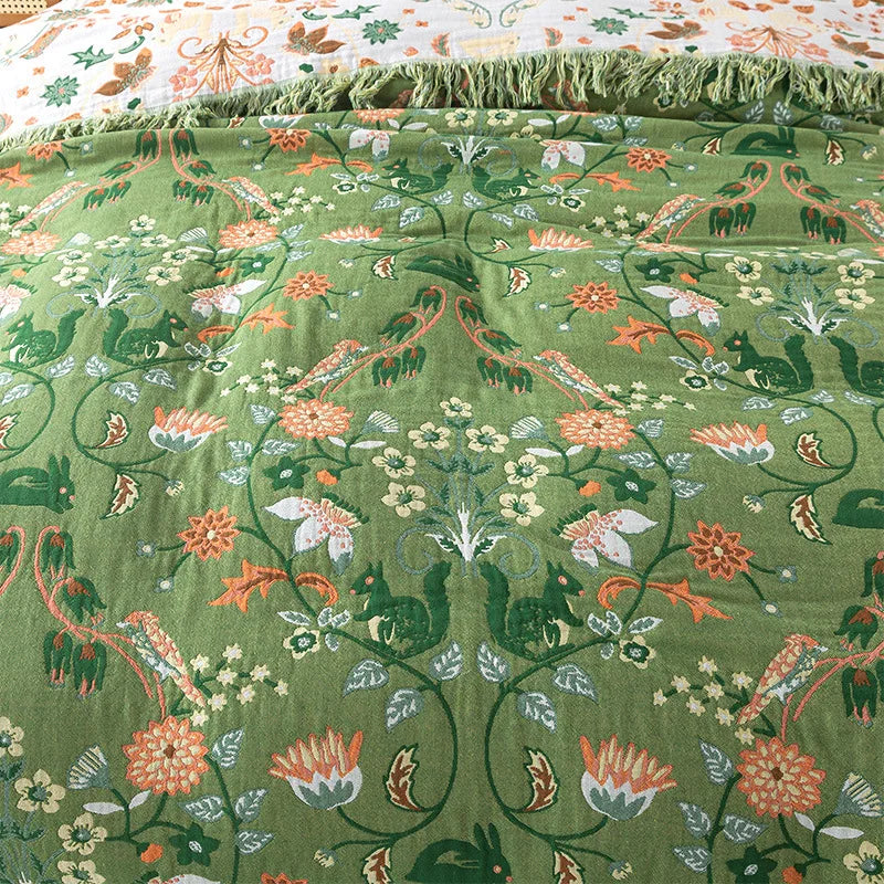 Double-Sided Cotton Lightweight Blanket