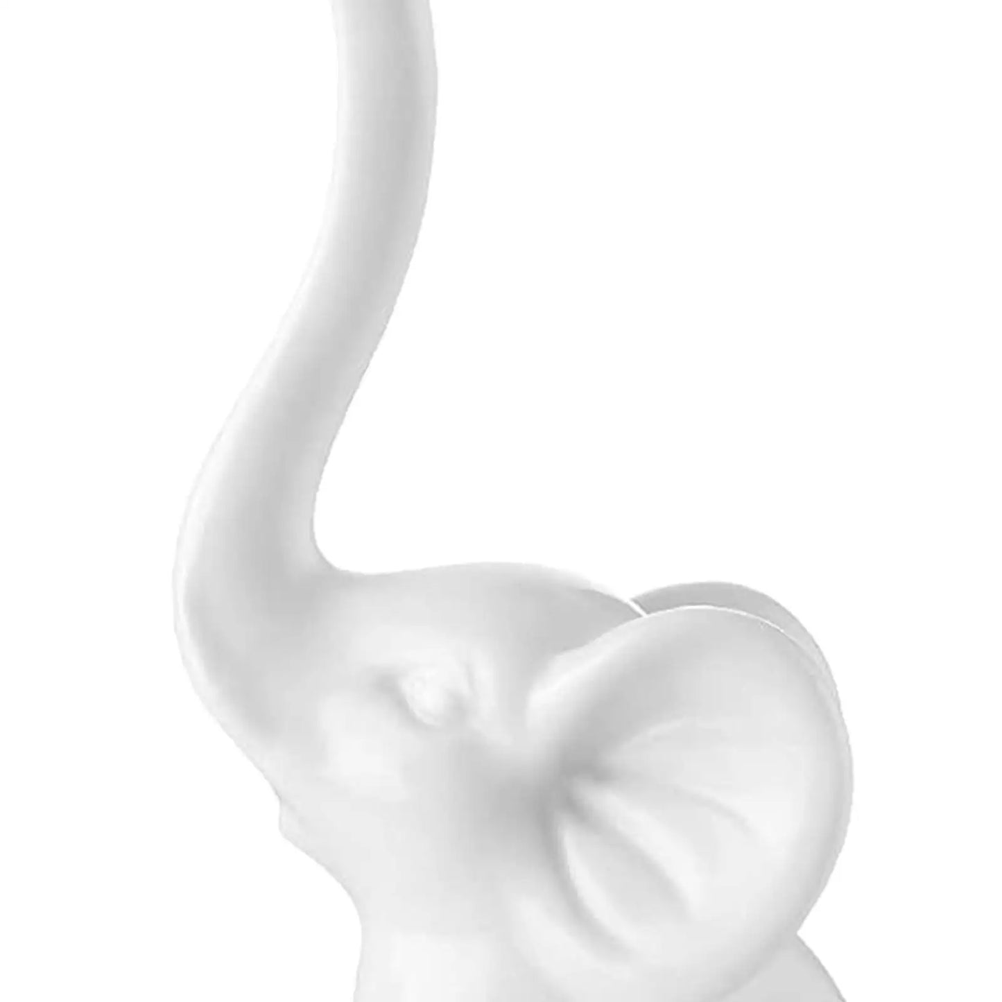 Porcelain Elephant Ring Holder – Small & Lightweight Jewelry Display for Nightstand or Dressing Table