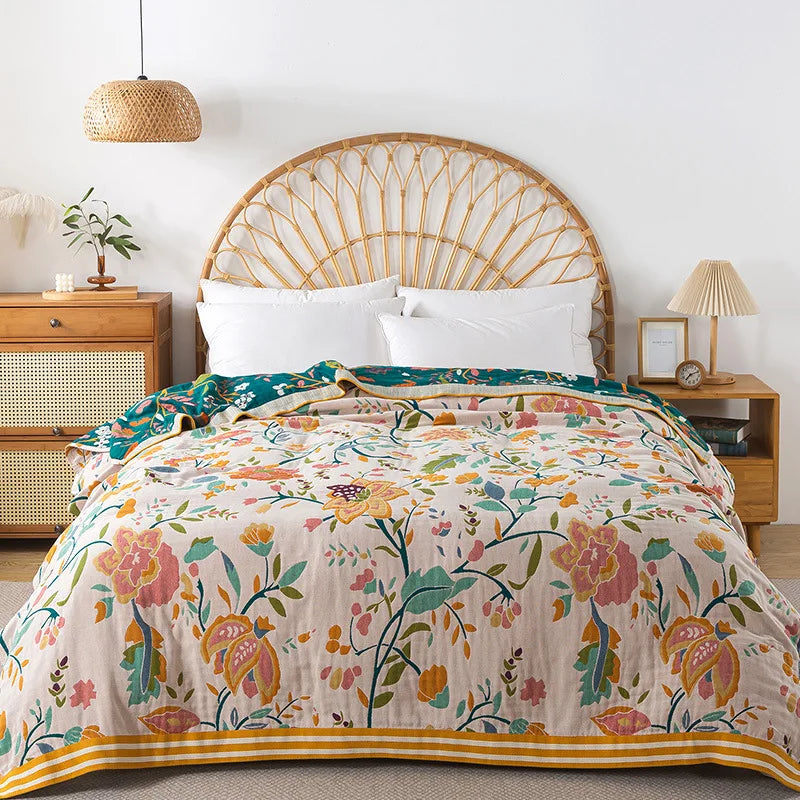 Double-Sided Cotton Lightweight Blanket