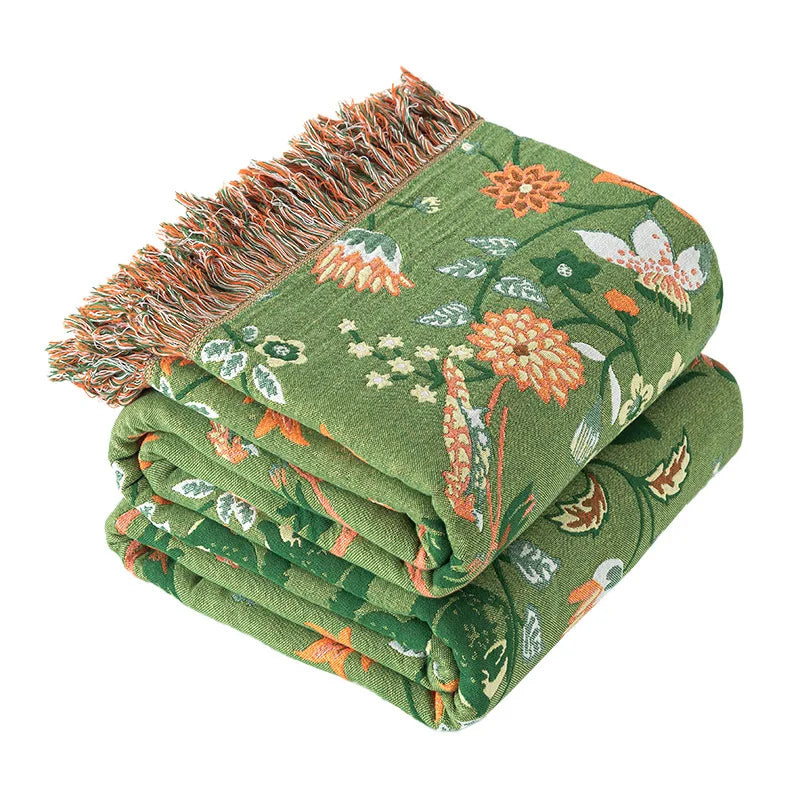 Double-Sided Cotton Lightweight Blanket