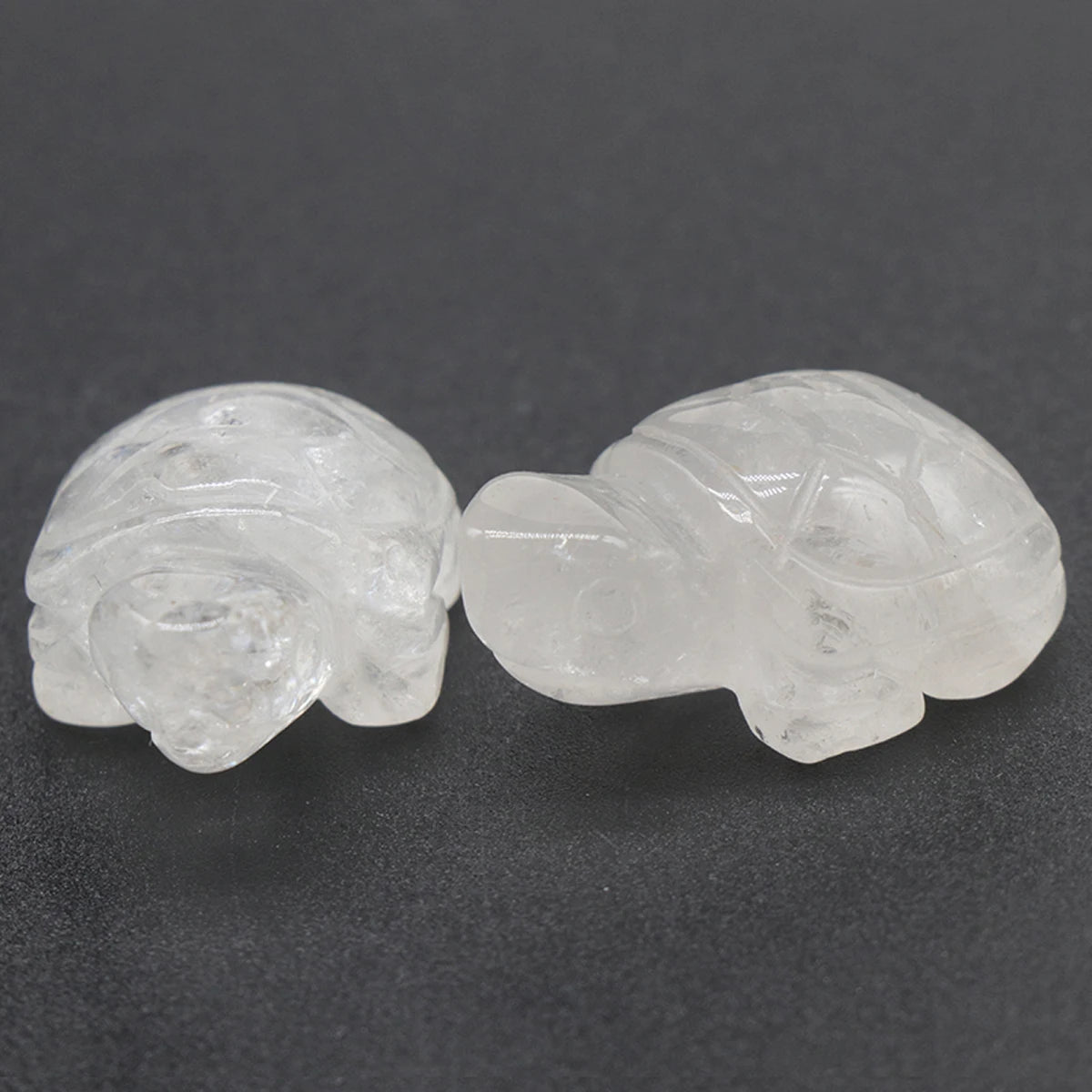 Mini Natural Gemstone Turtle Figurine – Hand-Carved Crystal Animal for Chakra Healing & Boho Home Decor