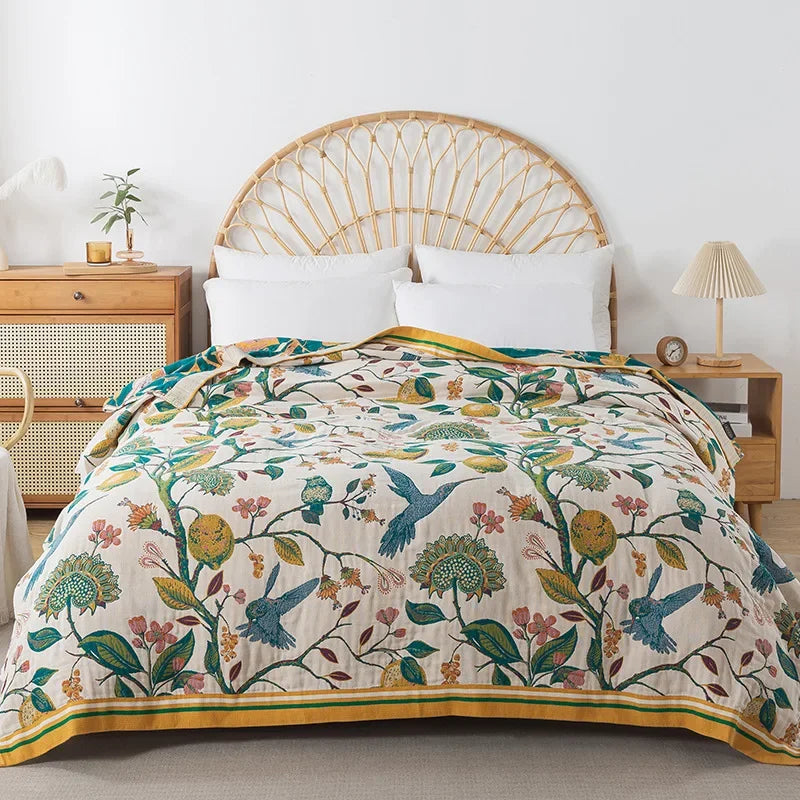 Double-Sided Cotton Lightweight Blanket