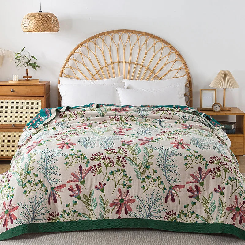 Double-Sided Cotton Lightweight Blanket