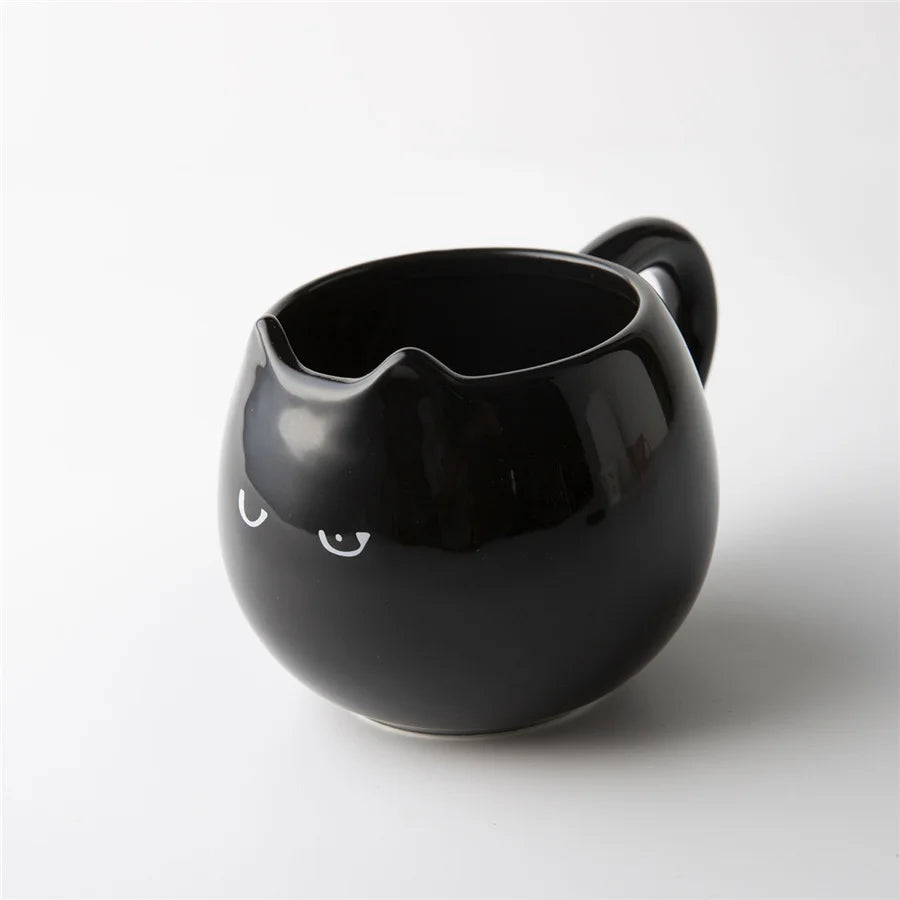 ๐พ Cat Shaped Ceramic Mug โ 13oz Porcelain Coffee Cup for Cat Lovers