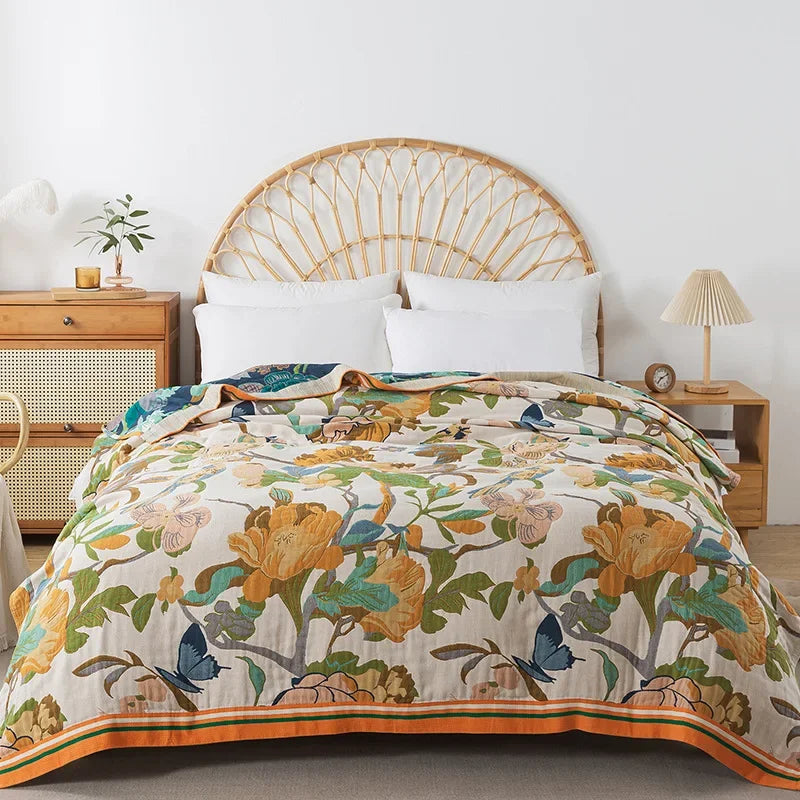 Double-Sided Cotton Lightweight Blanket