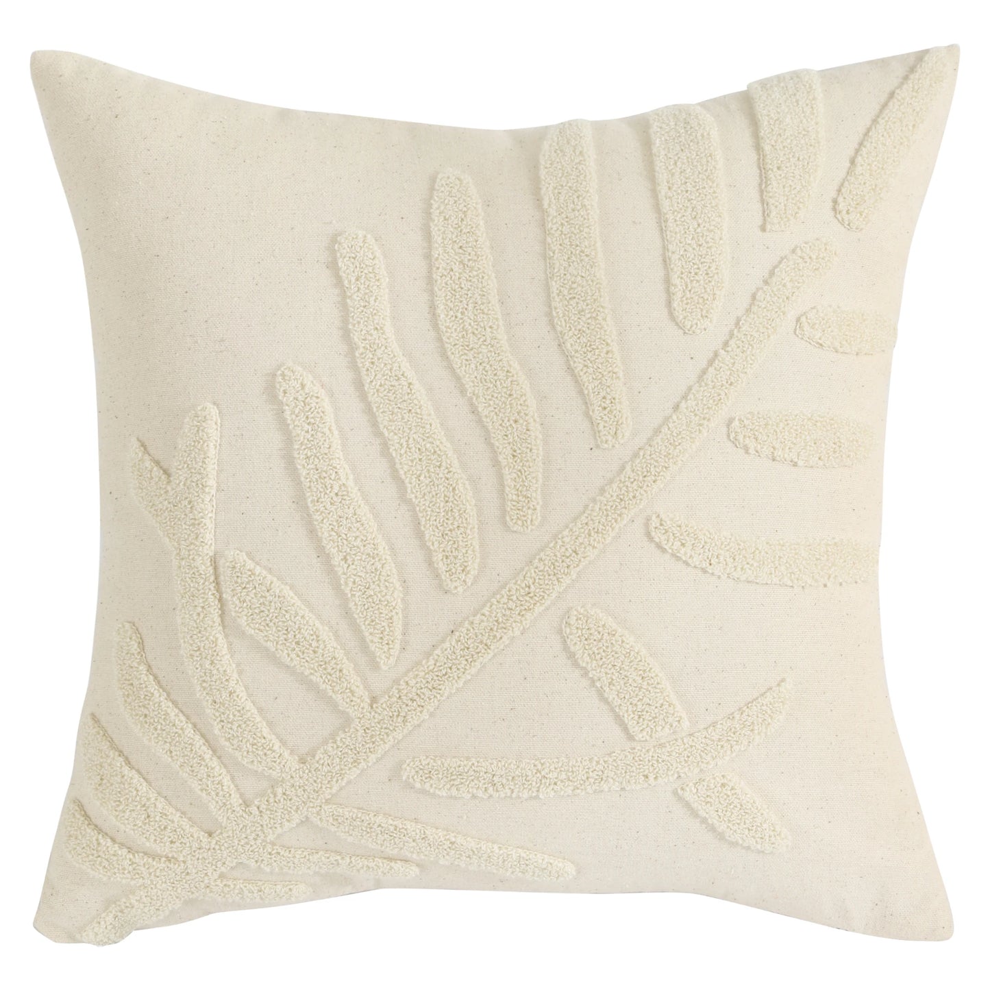 Boho Home Decor Embroidered Linen Cotton Pillowcase – Decorative Square Throw Pillow Cover for Sofa & Farmhouse Style