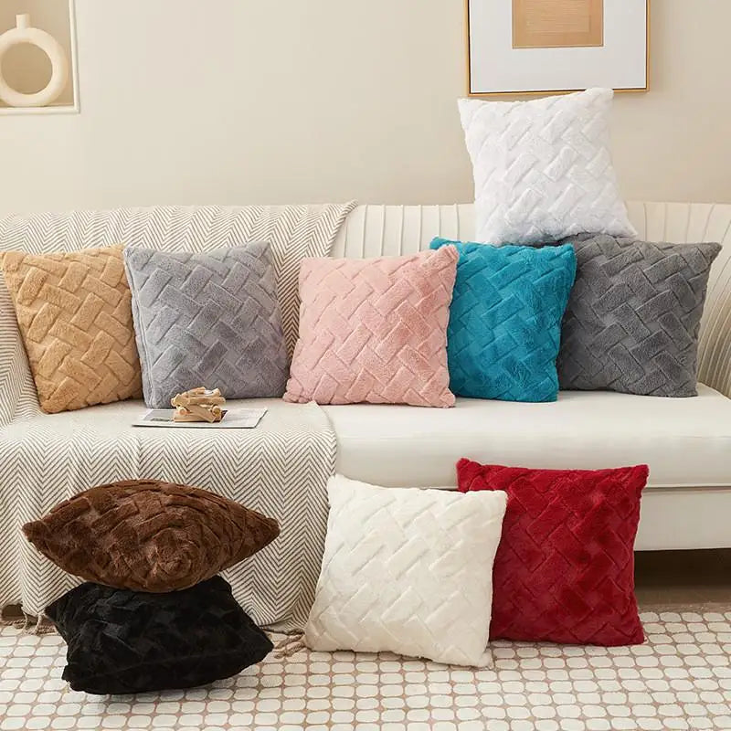 Double-Sided Plush Velvet Pillow Cover
