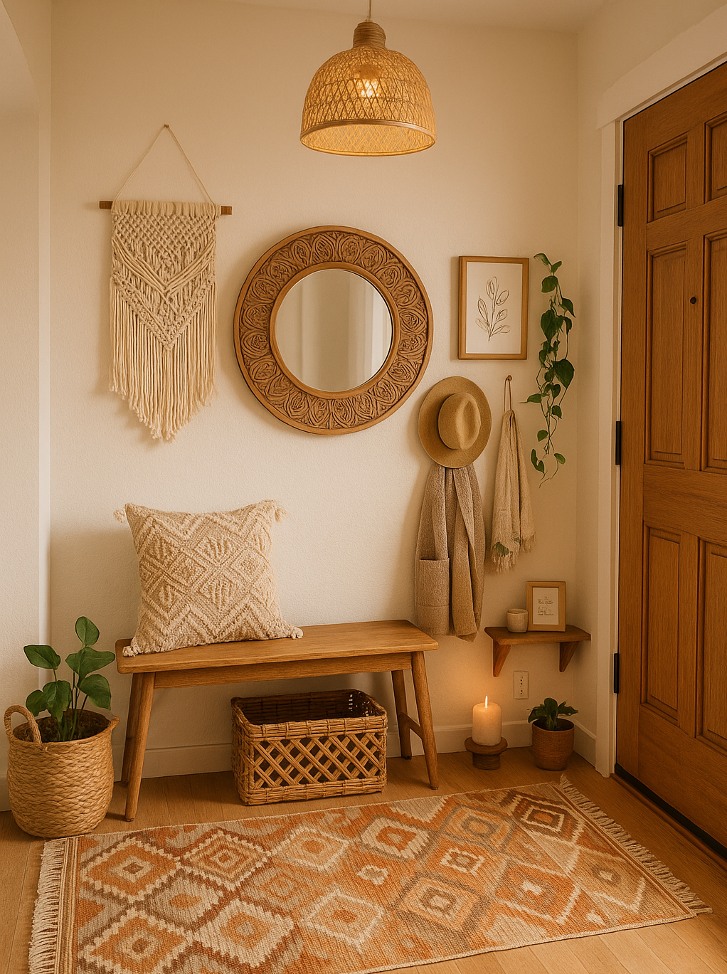 🌿 Boho Entryway Ideas to Welcome You Home – My Boho Home