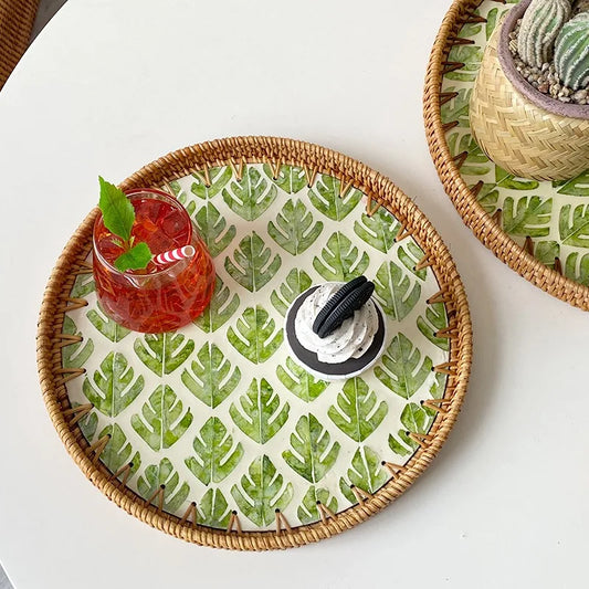 My Boho Home Leaf Pattern Kitchen Tray