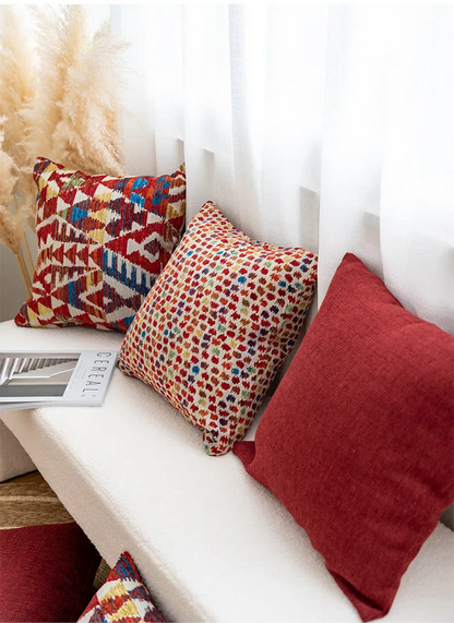 Bohemian Aztec Woven Pillow Cover