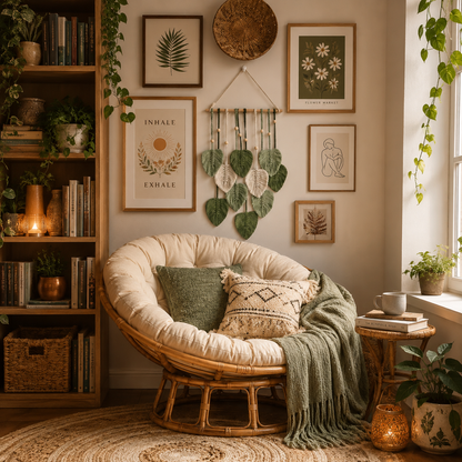 Handwoven Macrame Leaf Wall Hanging