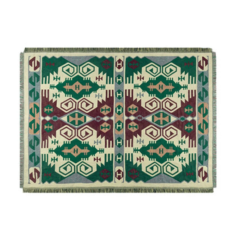 My Boho Home Decor Bohemian Geometric Throw Blanket