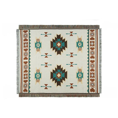 My Boho Home Decor Bohemian Geometric Tassels Blanket