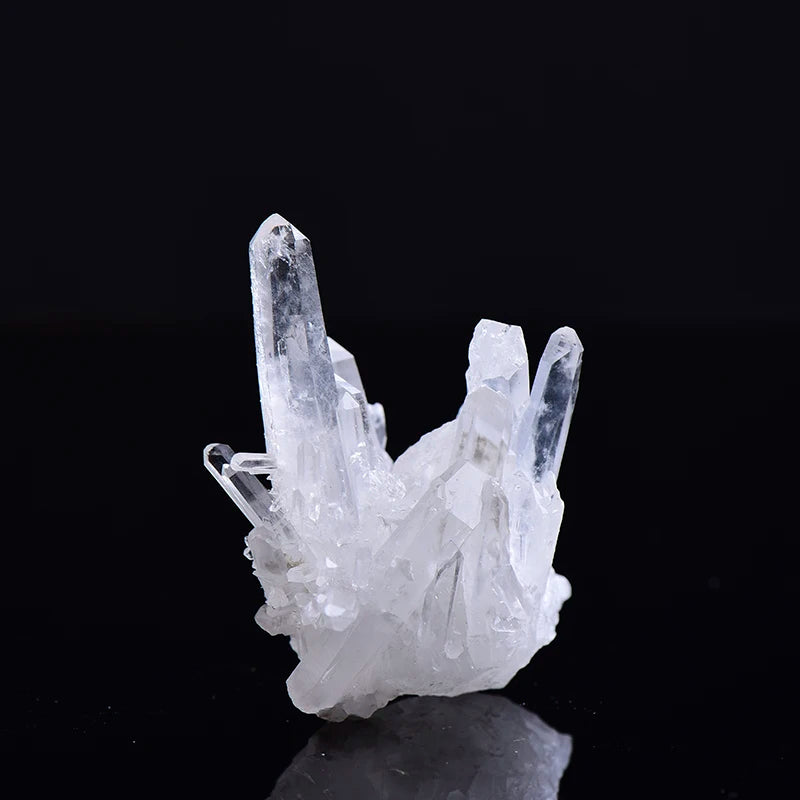 Natural White Quartz Crystal Cluster – Healing Reiki Stone for Home Decor