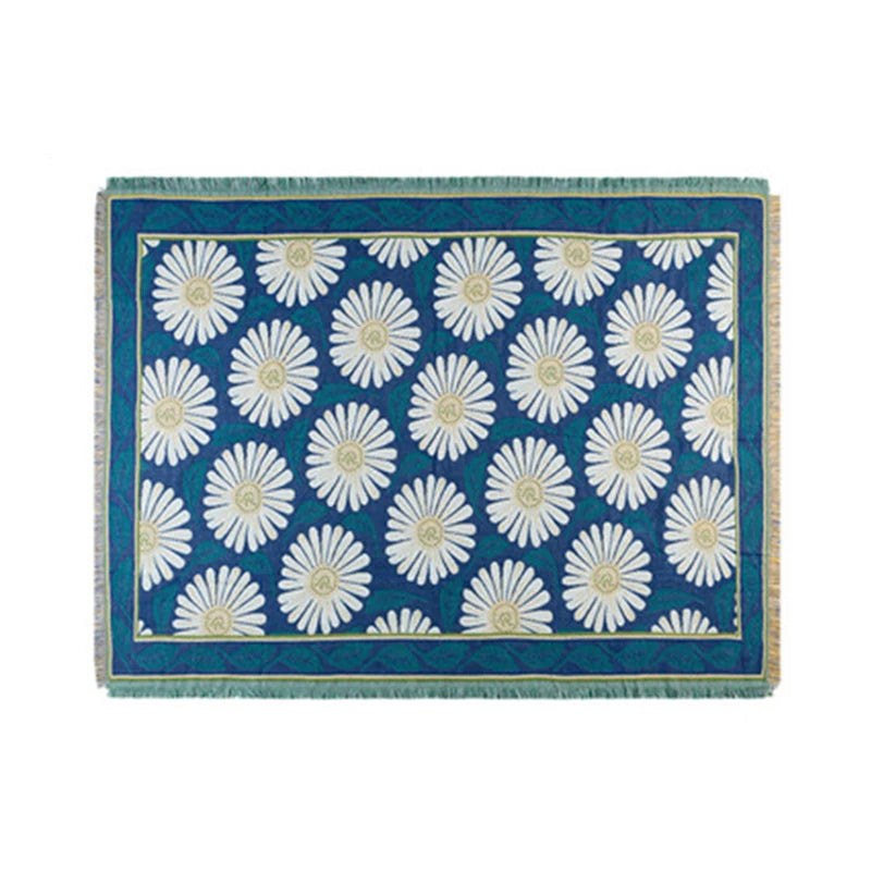 My Boho Home Decor Bohemian Daisy Flower Blanket